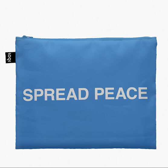 Yoko Ono Imagine Peace set of 3 zip pockets